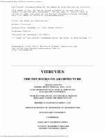 Ten Books on Architecture, by Vitruvius..pdf